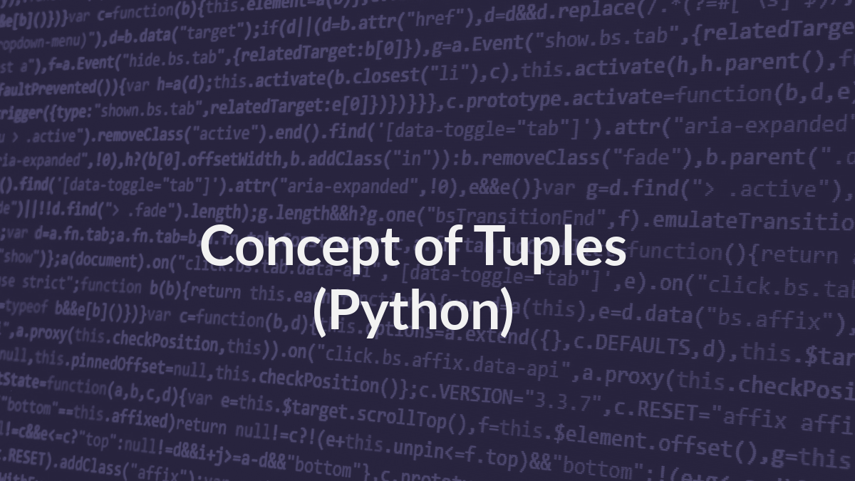 Python with Tuples